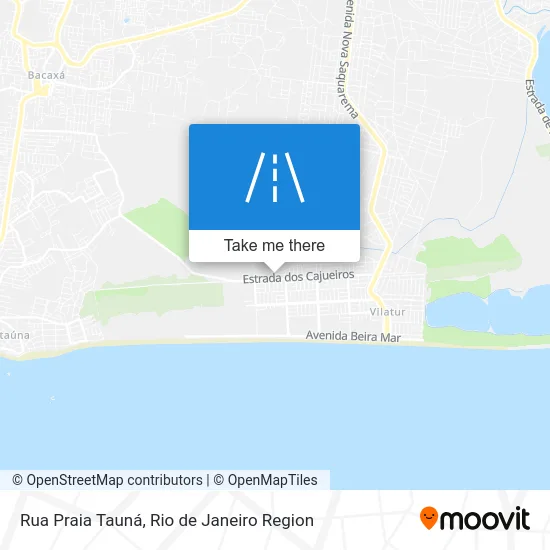 Rua Praia Tauná map