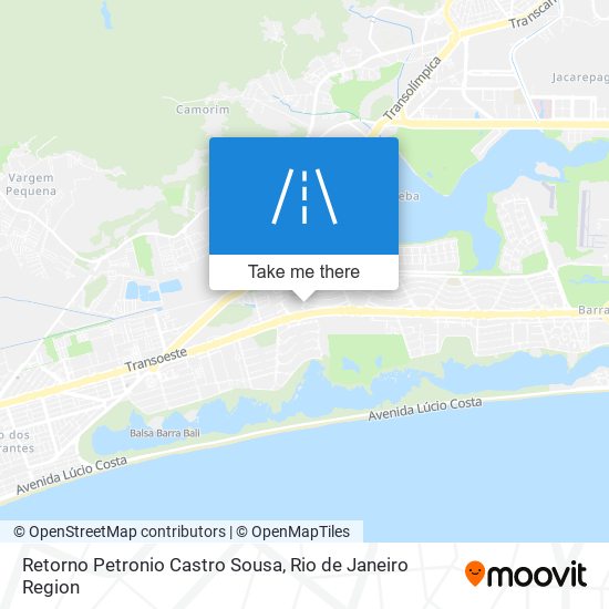 Retorno Petronio Castro Sousa map