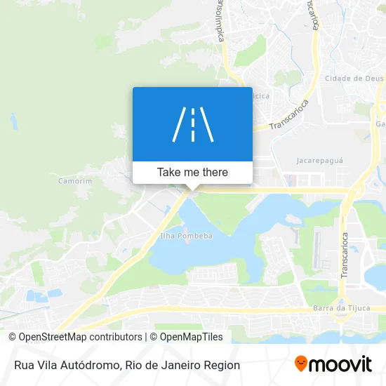 Rua Vila Autódromo map