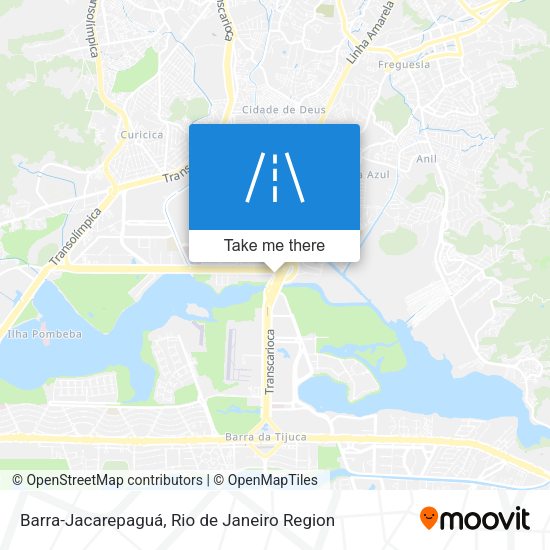 Barra-Jacarepaguá map