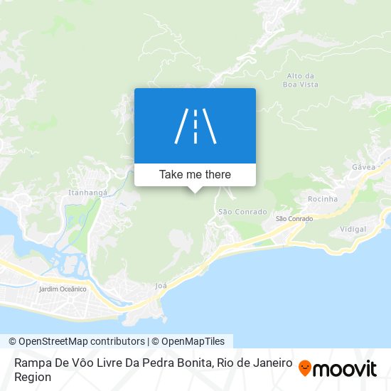 Mapa Rampa De Vôo Livre Da Pedra Bonita