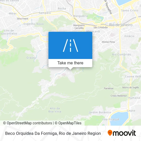 Beco Orquídea Da Formiga map