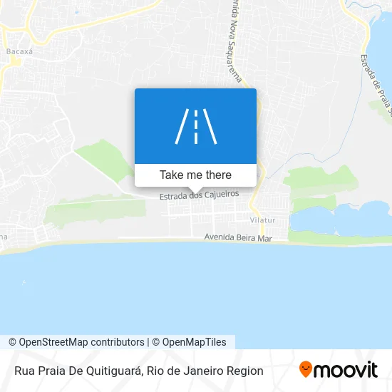Rua Praia De Quitiguará map