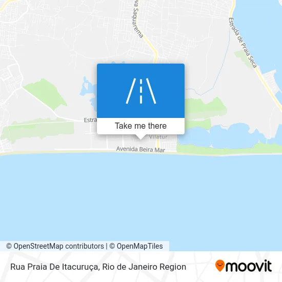 Rua Praia De Itacuruça map