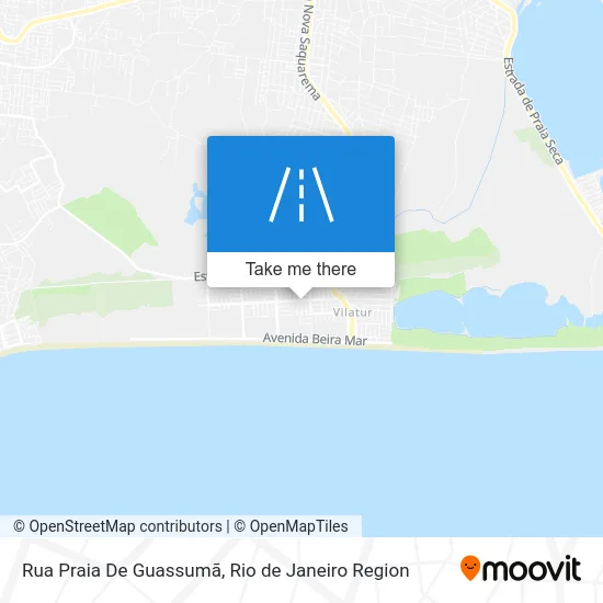 Rua Praia De Guassumã map