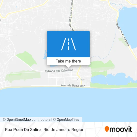 Rua Praia Da Salina map