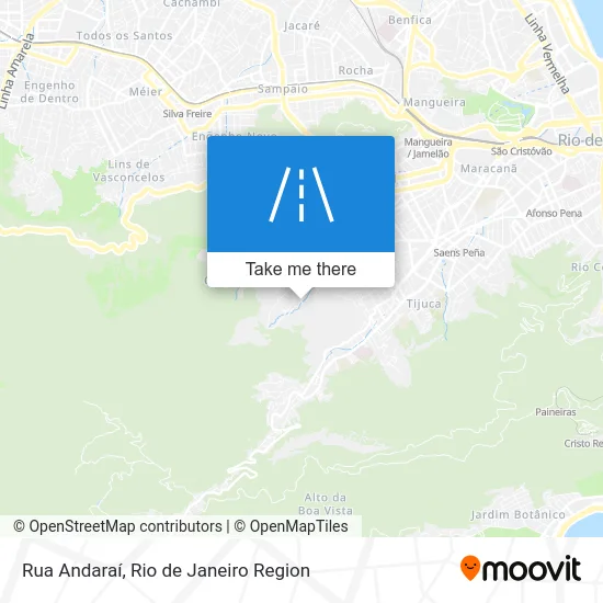 Rua Andaraí map