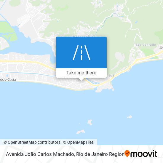 Mapa Avenida João Carlos Machado