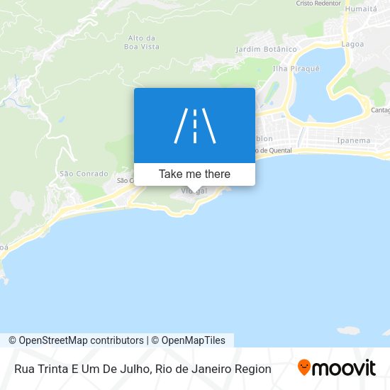 Rua Trinta E Um De Julho map