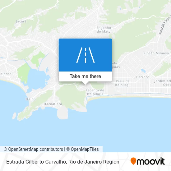 Estrada Gilberto Carvalho map