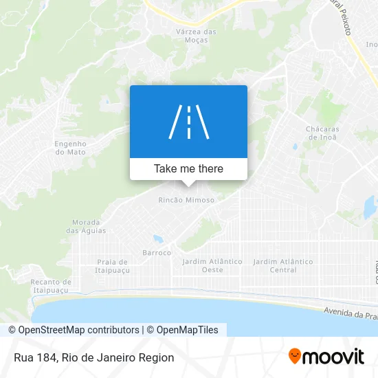 Rua 184 map
