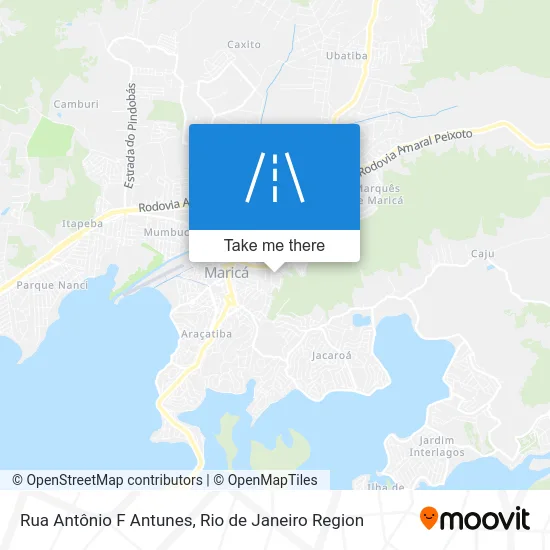 Rua Antônio F Antunes map