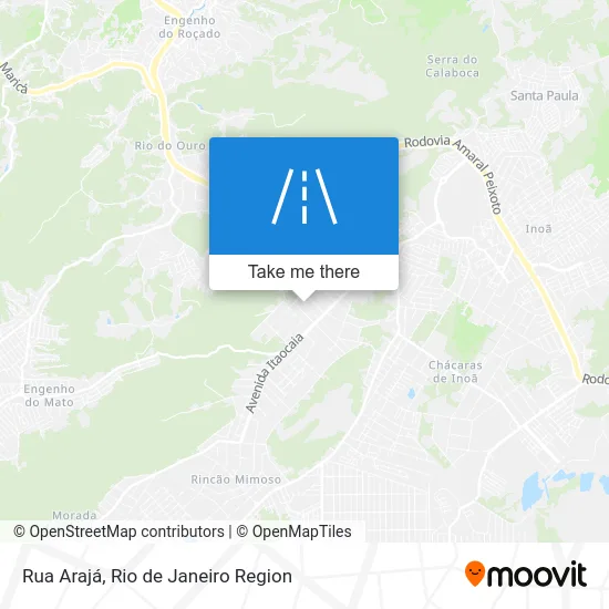 Rua Arajá map