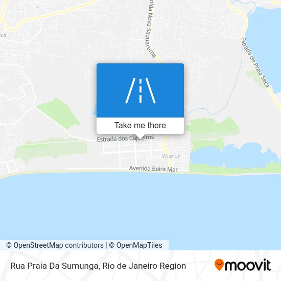 Rua Praia Da Sumunga map