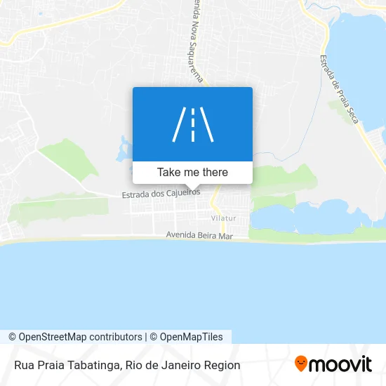Rua Praia Tabatinga map