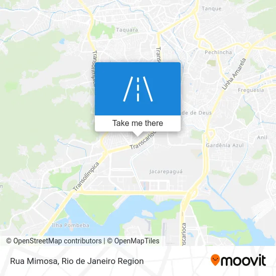 Rua Mimosa map