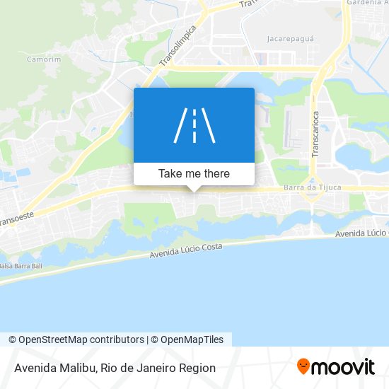 Avenida Malibu map