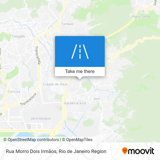 Rua Morro Dois Irmãos map