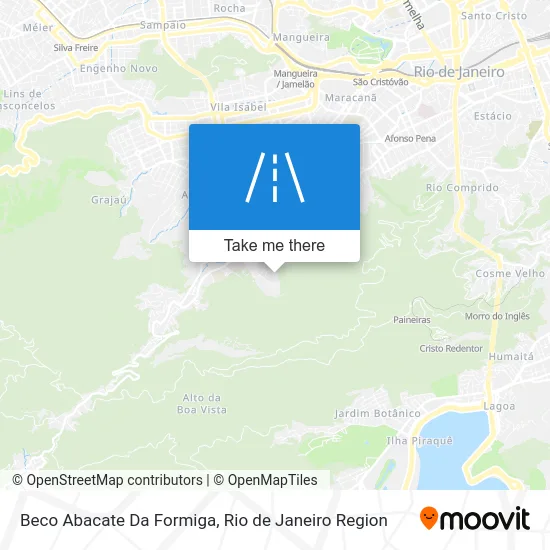 Beco Abacate Da Formiga map