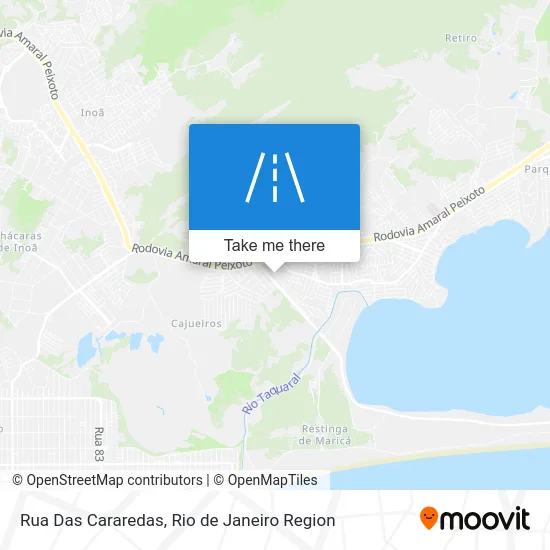 Rua Das Cararedas map