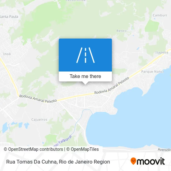 Rua Tomas Da Cuhna map