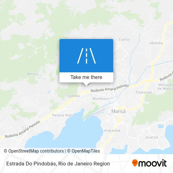 Estrada Do Pindobás map