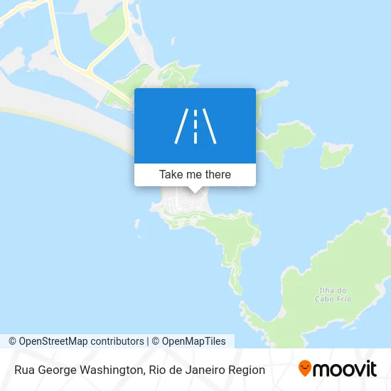 Rua George Washington map