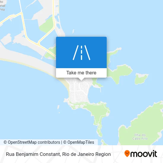 Rua Benjamim Constant map