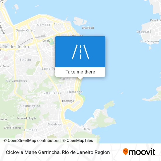 Ciclovia Mané Garrincha map