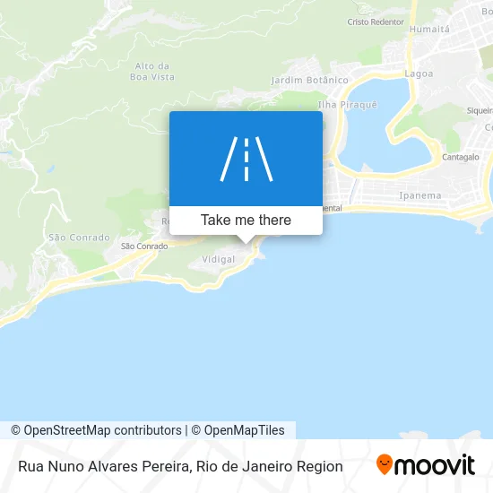 Rua Nuno Alvares Pereira map