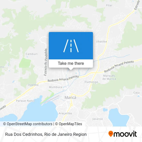 Rua Dos Cedrinhos map