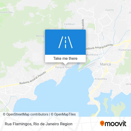 Rua Flamingos map