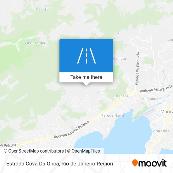 Estrada Cova Da Onca map