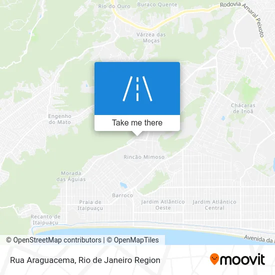 Rua Araguacema map