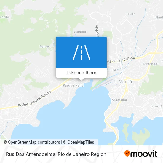 Rua Das Amendoeiras map