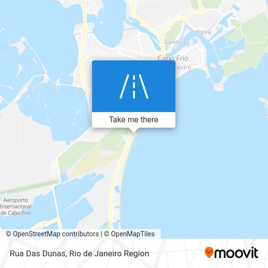 Rua Das Dunas map
