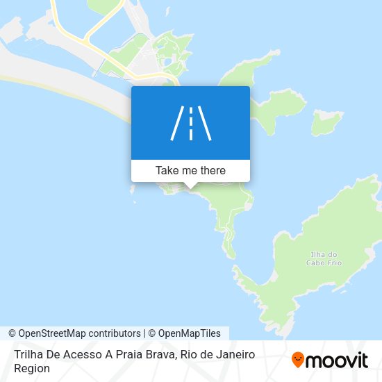 Trilha De Acesso A Praia Brava map