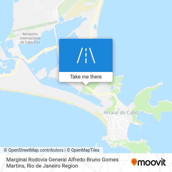 Marginal Rodovia General Alfredo Bruno Gomes Martins map