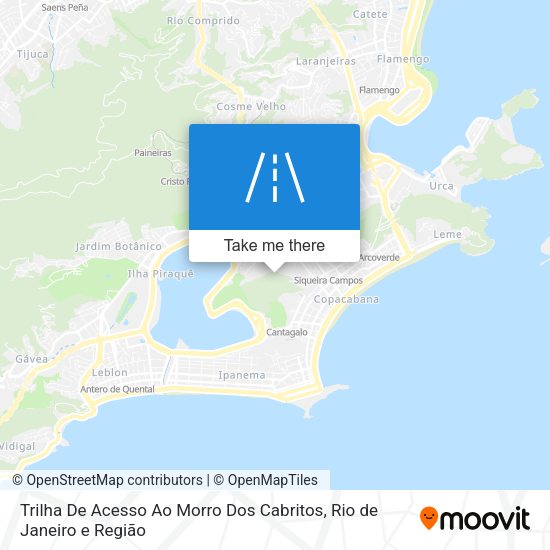 Trilha De Acesso Ao Morro Dos Cabritos map