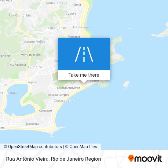 Rua Antônio Vieira map