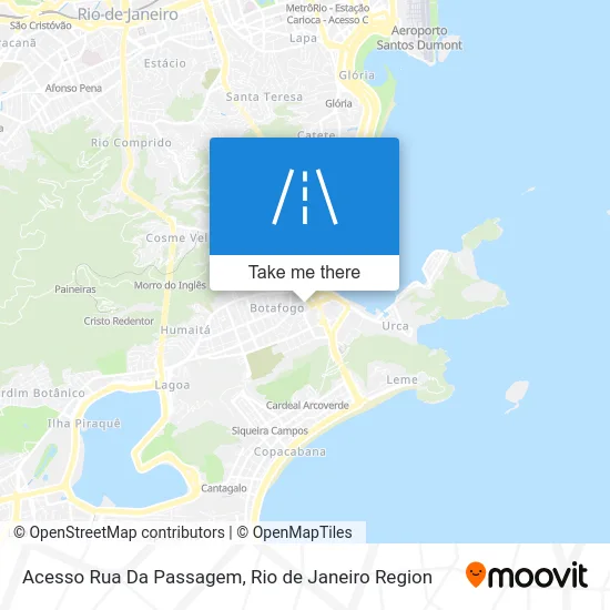 Acesso Rua Da Passagem map