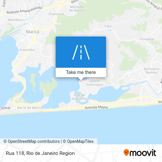 Rua 118 map
