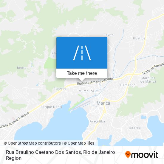 Mapa Rua Braulino Caetano Dos Santos