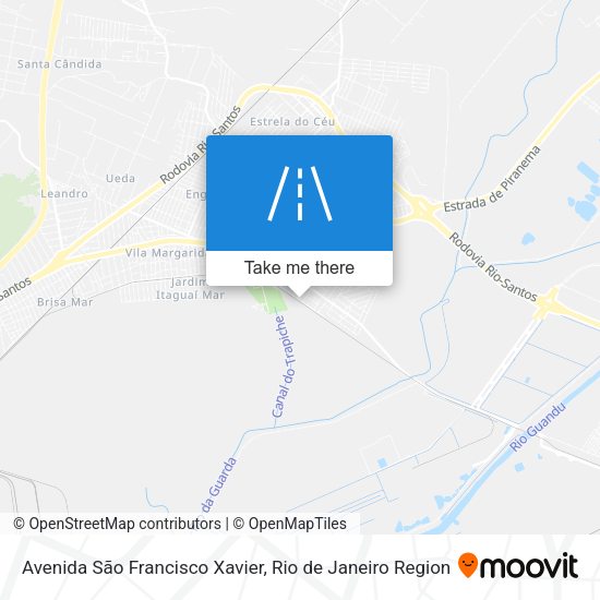 Avenida São Francisco Xavier map