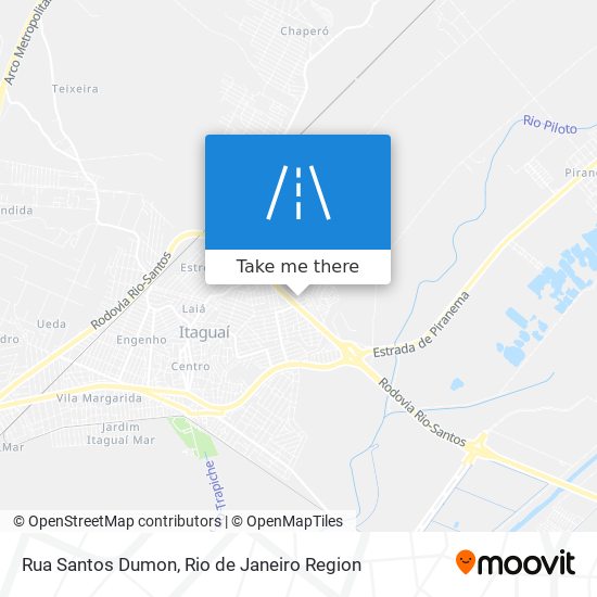 Mapa Rua Santos Dumon