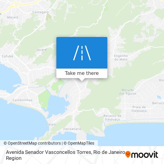 Mapa Avenida Senador Vasconcellos Torres