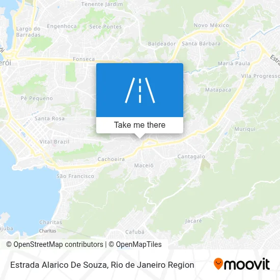 Estrada Alarico De Souza map