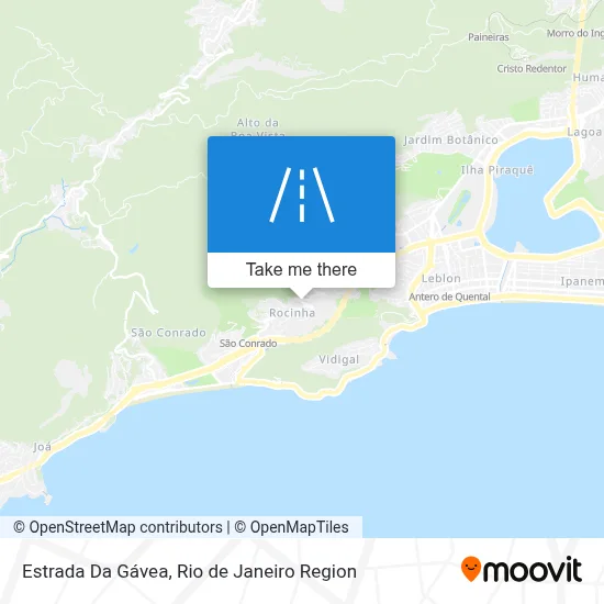 Estrada Da Gávea map