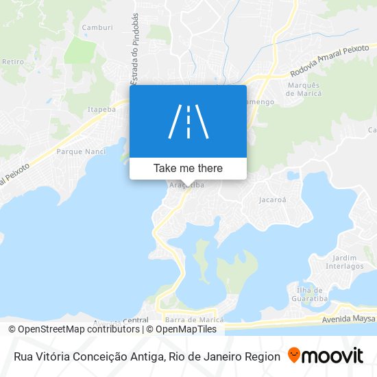 Rua Vitória Conceição Antiga map