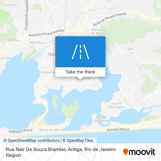 Rua Nair De Souza Brandao Antiga map